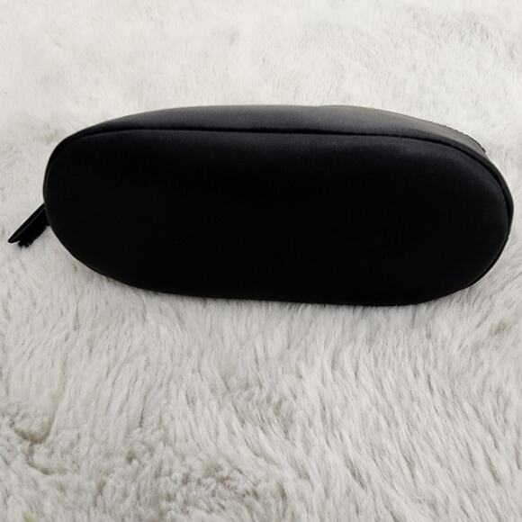 Madewell Black Leather Makeup Pouch Travel Cosmetic Bag Monogrammed RJ NWT - Picture 8 of 11